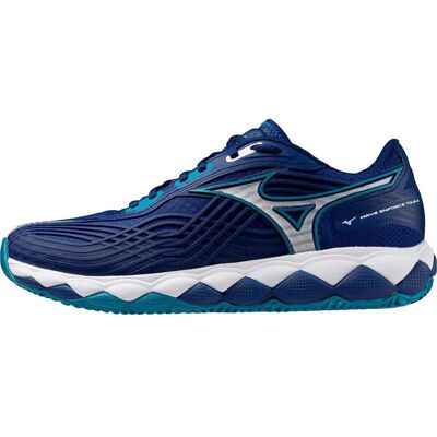 Mizuno Wave Enforce Tour 2 CC - Buty tenisowe męskie - Niebieskie Mizuno Wave Enforce Tour 2 CC - Buty tenisowe męskie - Niebieskie