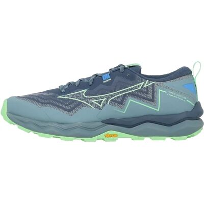 Chaussures Mizuno Wave Daichi 9 - Course en sentiers Vintage Indigo - Publicité Chaussures Mizuno Wave Daichi 9 - Course en sentiers Vintage Indigo - Publicité