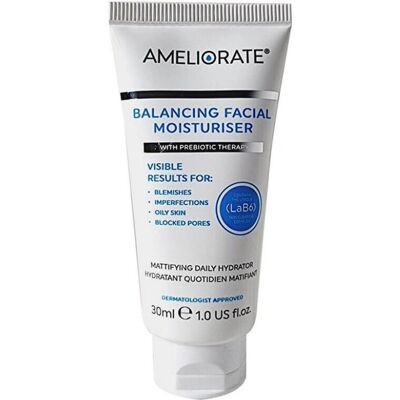 Ameliorate Ameliorate Balancing Facial Moisturiser - Mattifying Daily Hydrator 30ml - Green Ameliorate Ameliorate Balancing Facial Moisturiser - Mattifying Daily Hydrator 30ml - Green