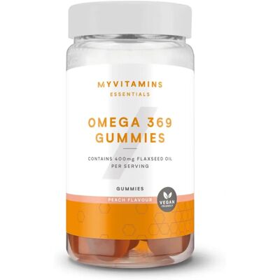 Myvitamins Omega 3,6,9 Gummibärchen - Pfirsich - Nahrungsergänzung Myvitamins Omega 3,6,9 Gummibärchen - Pfirsich - Nahrungsergänzung