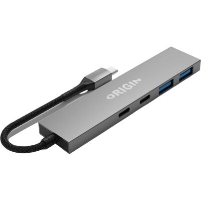 Origin Storage Origin 4 Ports - USB Hub - Grau Origin Storage Origin 4 Ports - USB Hub - Grau
