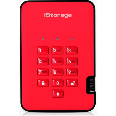 iStorage Diskashur2 SSD 256-bit 16TB - Rosso - SSD Esterno iStorage Diskashur2 SSD 256-bit 16TB - Rosso - SSD Esterno