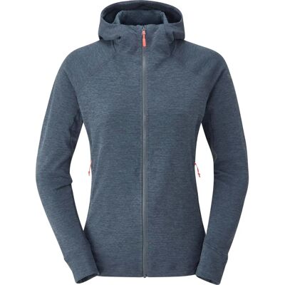 Rab Womens Nexus Hoody - Steel - Lightweight Midlayer - Jacket Rab Womens Nexus Hoody - Steel - Lightweight Midlayer - Jacket