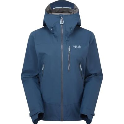 Rab Downpour Mountain Jacket Wmns Tempest Blue Size 12 - Giacca Rab Downpour Mountain Jacket Wmns Tempest Blue Size 12 - Giacca