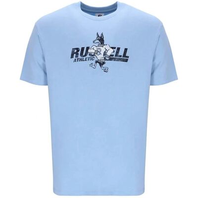 Russell Athletic - A30481 - Bleu - S - T-shirt - Publicité Russell Athletic - A30481 - Bleu - S - T-shirt - Publicité