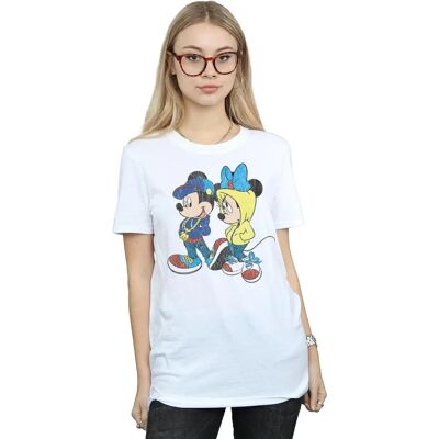 Koszulka Disney Mickey i Minnie Mouse boyfriend - Biała Koszulka Disney Mickey i Minnie Mouse boyfriend - Biała