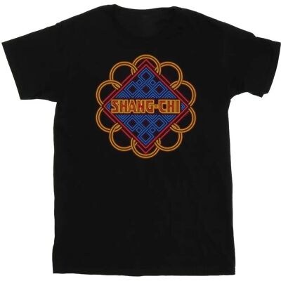 Absolute Cult - Shang-Chi Neon Ring Logo T-Shirt - Schwarz Absolute Cult - Shang-Chi Neon Ring Logo T-Shirt - Schwarz