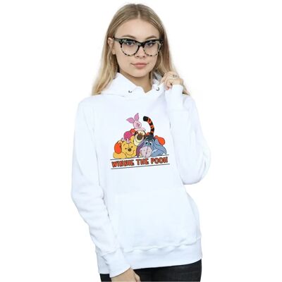 Bluza z kapturem Winnie The Pooh Disney - Ciężka mieszanka bawełny - Biały Bluza z kapturem Winnie The Pooh Disney - Ciężka mieszanka bawełny - Biały