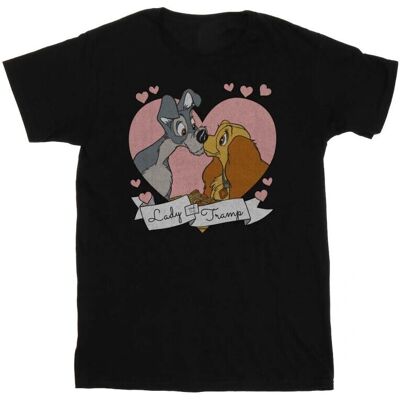 Czarna koszulka Disney Lady And The Tramp Love - T-Shirt Czarna koszulka Disney Lady And The Tramp Love - T-Shirt