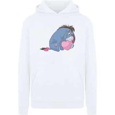 Disney Eeyore Bluza z Kapturem - Ciężka Bawełniana Mieszanka - Biała Disney Eeyore Bluza z Kapturem - Ciężka Bawełniana Mieszanka - Biała