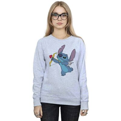 Disney Lilo And Stitch Cupid Valentines Sweatshirt - Sweatshirt Disney Lilo And Stitch Cupid Valentines Sweatshirt - Sweatshirt
