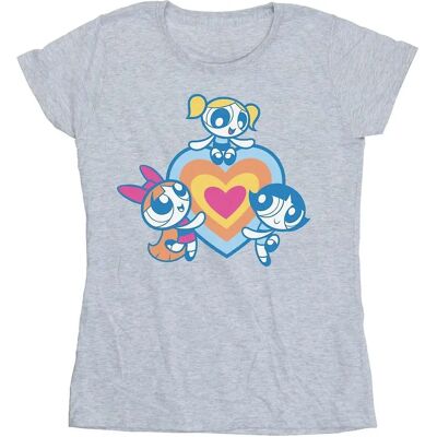 Absolute Cult Das Powerpuff Girls Damen Herz Gruppe T-Shirt - T-Shirt Absolute Cult Das Powerpuff Girls Damen Herz Gruppe T-Shirt - T-Shirt