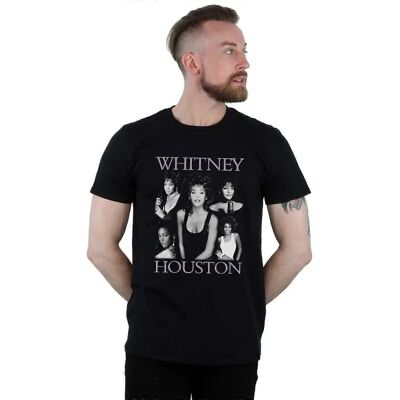 Absolute Cult Whitney Houston Herren T-Shirt - Mehrere Posen, Schwarz Absolute Cult Whitney Houston Herren T-Shirt - Mehrere Posen, Schwarz