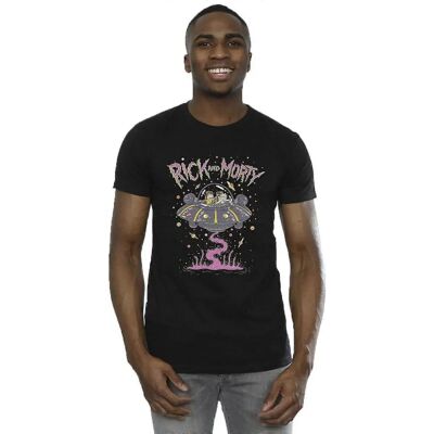 Absolute Cult Rick And Morty Pink Spaceship T-Shirt - T-Shirt Absolute Cult Rick And Morty Pink Spaceship T-Shirt - T-Shirt