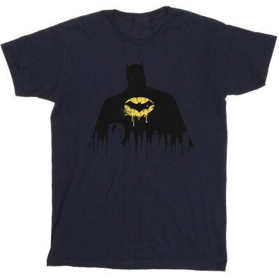 DC Comics Batman Shadow Paint T-Shirt Navy Blue XXL DC Comics Batman Shadow Paint T-Shirt Navy Blue XXL