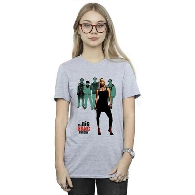 Absolute Cult The Big Bang Theory Penny Boyfriend T-Shirt Sport Grey X-Large - T-Shirt Absolute Cult The Big Bang Theory Penny Boyfriend T-Shirt Sport Grey X-Large - T-Shirt