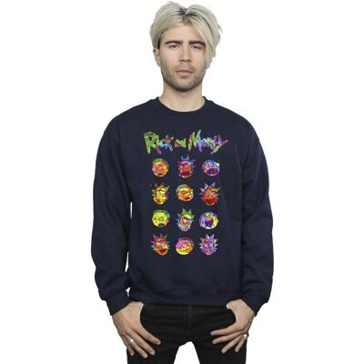 Felpa Navy Blue di Rick and Morty di Absolute Cult Felpa Navy Blue di Rick and Morty di Absolute Cult