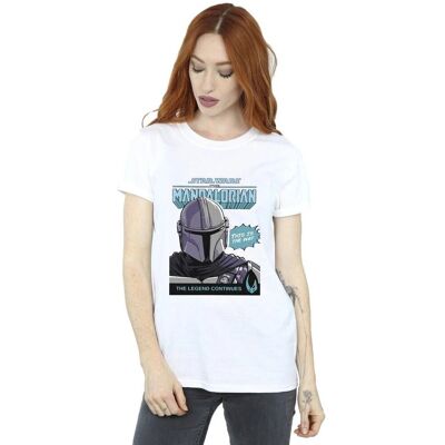 Absolute Cult - Star Wars Mandalorian - Bianco - T‑shirt Absolute Cult - Star Wars Mandalorian - Bianco - T‑shirt