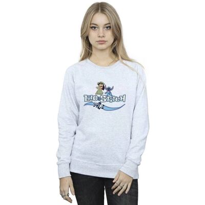 Disney Lilo Stitch Sweatshirt - Women’s Sport Grey X-Large Disney Lilo Stitch Sweatshirt - Women’s Sport Grey X-Large