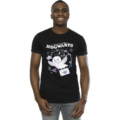 Absolute Cult Harry Potter Eule Brief T-Shirt - Schwarz - XXX-Large Absolute Cult Harry Potter Eule Brief T-Shirt - Schwarz - XXX-Large