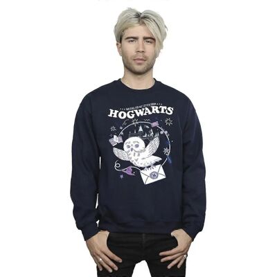 Harry Potter Granatowy Sweter z Listem Sowy - Sweter Harry Potter Granatowy Sweter z Listem Sowy - Sweter