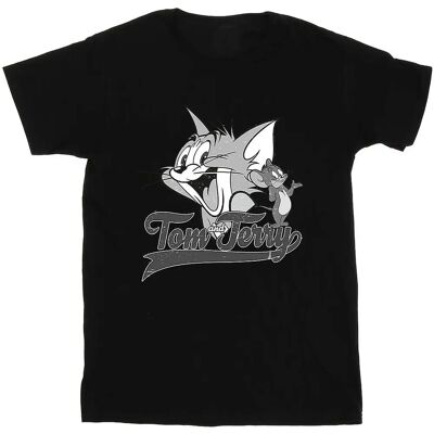 Absolute Cult Tom e Jerry Maglietta Quadrata Grigia da Uomo Absolute Cult Tom e Jerry Maglietta Quadrata Grigia da Uomo