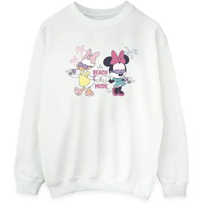 Disney Minnie Daisy Strand Sweatshirt - Damen Weiß Extra Large Disney Minnie Daisy Strand Sweatshirt - Damen Weiß Extra Large