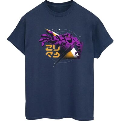 Absolute Cult Disney Zurg Space Circle Navy Blue Boyfriend T-Shirt Absolute Cult Disney Zurg Space Circle Navy Blue Boyfriend T-Shirt