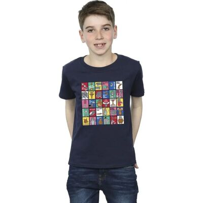 Absolute Cult Tom e Jerry Ragazzi T-shirt Griglia Quadrati Navy - Maglietta Absolute Cult Tom e Jerry Ragazzi T-shirt Griglia Quadrati Navy - Maglietta