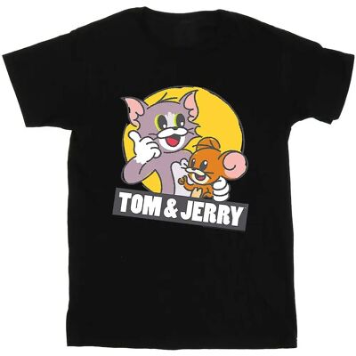 Absolute Cult Tom e Jerry Maglietta Logo Schizzo Ragazze - Nero - Product Type Absolute Cult Tom e Jerry Maglietta Logo Schizzo Ragazze - Nero - Product Type
