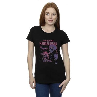 Absolute Cult Star Wars The Mandalorian Cześć Przyjaciel Czarna Koszulka Absolute Cult Star Wars The Mandalorian Cześć Przyjaciel Czarna Koszulka