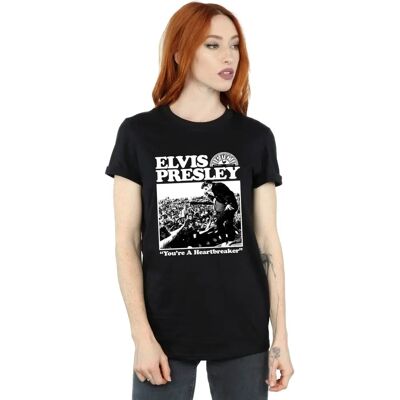 Absolute Cult Elvis Black Boyfriend T-Shirt - Music Merchandise Absolute Cult Elvis Black Boyfriend T-Shirt - Music Merchandise