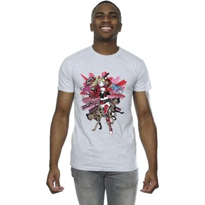 DC Comics Harley Quinn Hyenas T-Shirt - Men's Sport Grey DC Comics Harley Quinn Hyenas T-Shirt - Men's Sport Grey