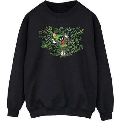 Felpa grigia Marvin Martian Looney Tunes Felpa grigia Marvin Martian Looney Tunes