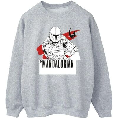 Absolute Cult Star Wars Mando Shoots Sweatshirt - Sport grau - Sweatshirt Absolute Cult Star Wars Mando Shoots Sweatshirt - Sport grau - Sweatshirt