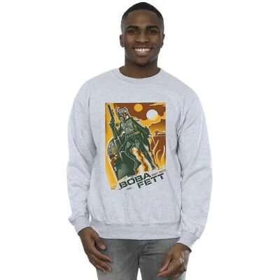 Felpa Collage Boba Fett Star Wars di Absolute Cult - Felpa Felpa Collage Boba Fett Star Wars di Absolute Cult - Felpa