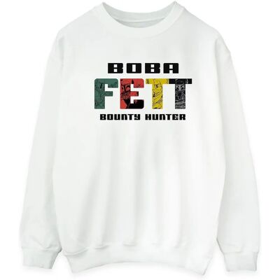 Absolute Cult Star Wars Boba Fett Sweatshirt - Herren Weiß XXL Absolute Cult Star Wars Boba Fett Sweatshirt - Herren Weiß XXL