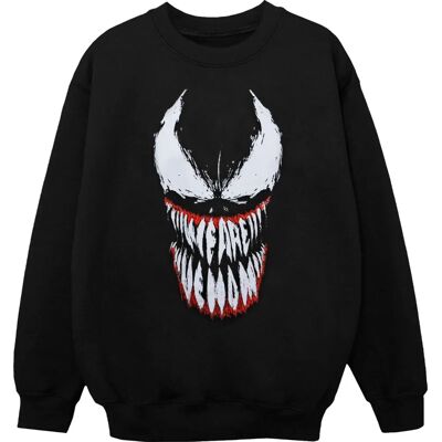 Felpa Marvel Venom Denti Viso - Gioventù Nera Felpa Marvel Venom Denti Viso - Gioventù Nera