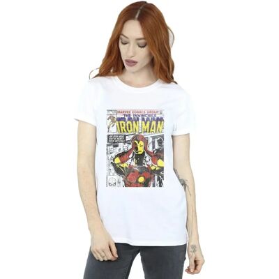 Marvel Iron Man Hoofddeksel T-Shirt - Casual Marvel Officieel Marvel Iron Man Hoofddeksel T-Shirt - Casual Marvel Officieel