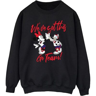 Disney Minnie Daisy Sweatshirt - Schwerer Baumwollmix, Unisex, Weiß Disney Minnie Daisy Sweatshirt - Schwerer Baumwollmix, Unisex, Weiß