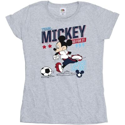 Absolute Cult - Mickey Mouse Team Mickey - Grigio - T-Shirt Absolute Cult - Mickey Mouse Team Mickey - Grigio - T-Shirt