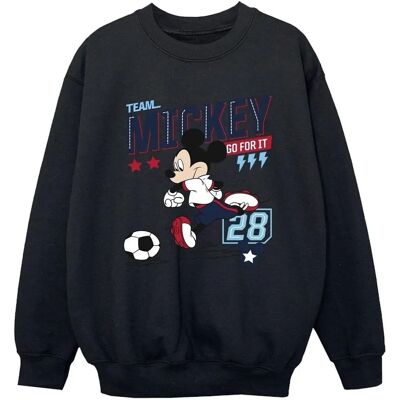 Absolute Cult - Disney Mickey Mouse Team Mickey Football Sweatshirt Absolute Cult - Disney Mickey Mouse Team Mickey Football Sweatshirt