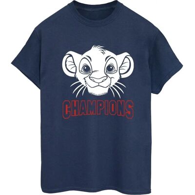 T-shirt Disney Le Roi Lion Simba Face Champion pour Femmes T-shirt Disney Le Roi Lion Simba Face Champion pour Femmes
