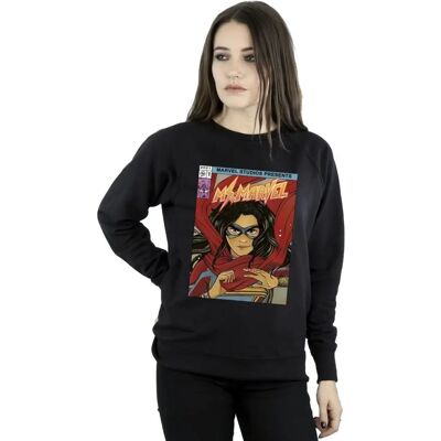 Absolute Cult Marvel Damen Ms Marvel Schwarz XXL Pullover - Comic Poster Absolute Cult Marvel Damen Ms Marvel Schwarz XXL Pullover - Comic Poster