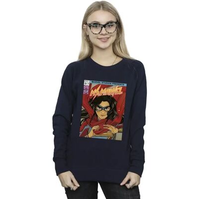Absolute Cult Ms Marvel Damen Sweatshirt Marineblau - Sweatshirt Absolute Cult Ms Marvel Damen Sweatshirt Marineblau - Sweatshirt