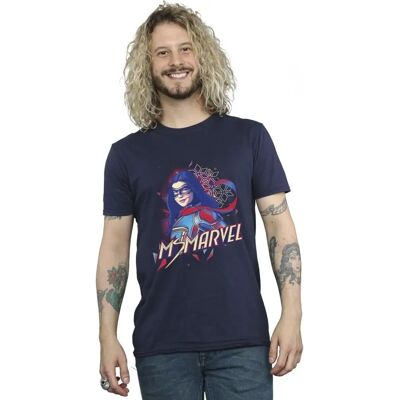 Absolute Cult Marvel Ms Marvel Face Fade T-Shirt Absolute Cult Marvel Ms Marvel Face Fade T-Shirt