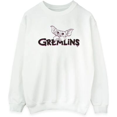 Felpa con Logo per Donna Gremlins di Absolute Cult - Grigio Sport XXL Felpa con Logo per Donna Gremlins di Absolute Cult - Grigio Sport XXL