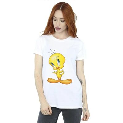 Absolute Cult Looney Tunes Tweety T-Shirt da Donna in Cotone - Bianco Absolute Cult Looney Tunes Tweety T-Shirt da Donna in Cotone - Bianco