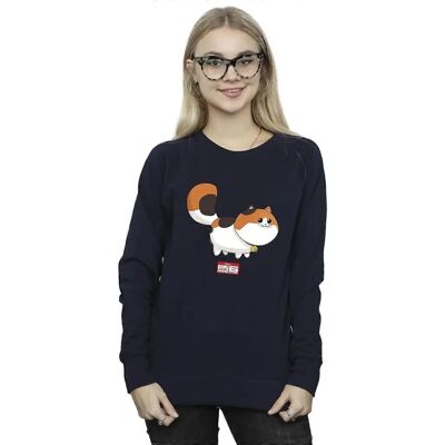 Disney Big Hero 6 Baymax Kitten Sweatshirt - Women’s Navy Blue Disney Big Hero 6 Baymax Kitten Sweatshirt - Women’s Navy Blue