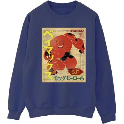 Absolute Cult Disney Big Hero 6 Baymax Sweatshirt - Women’s Navy Blue Small Absolute Cult Disney Big Hero 6 Baymax Sweatshirt - Women’s Navy Blue Small